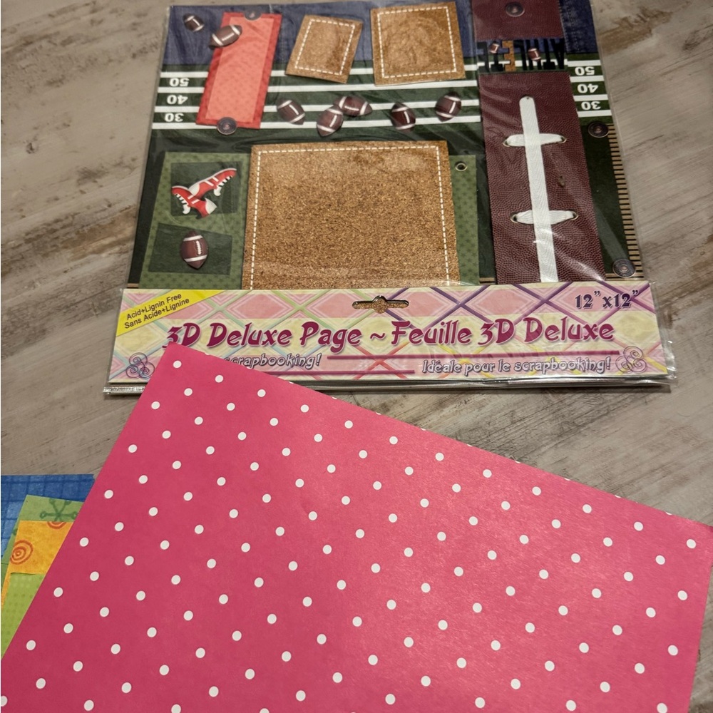 Colorful Scrapbook Paper and Stickers Set - Picture 6 of 15
